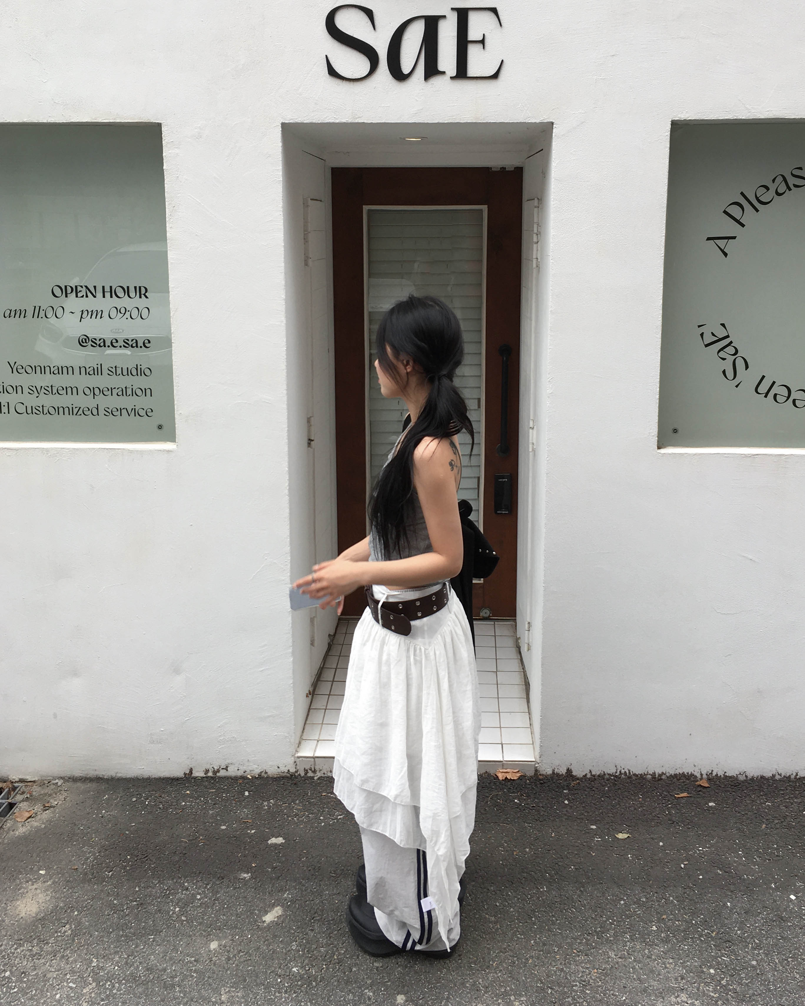 overdue flair skirt belt スカート Flare skirt belt（スカート）｜Chris TROIS.（クリストロワ）の