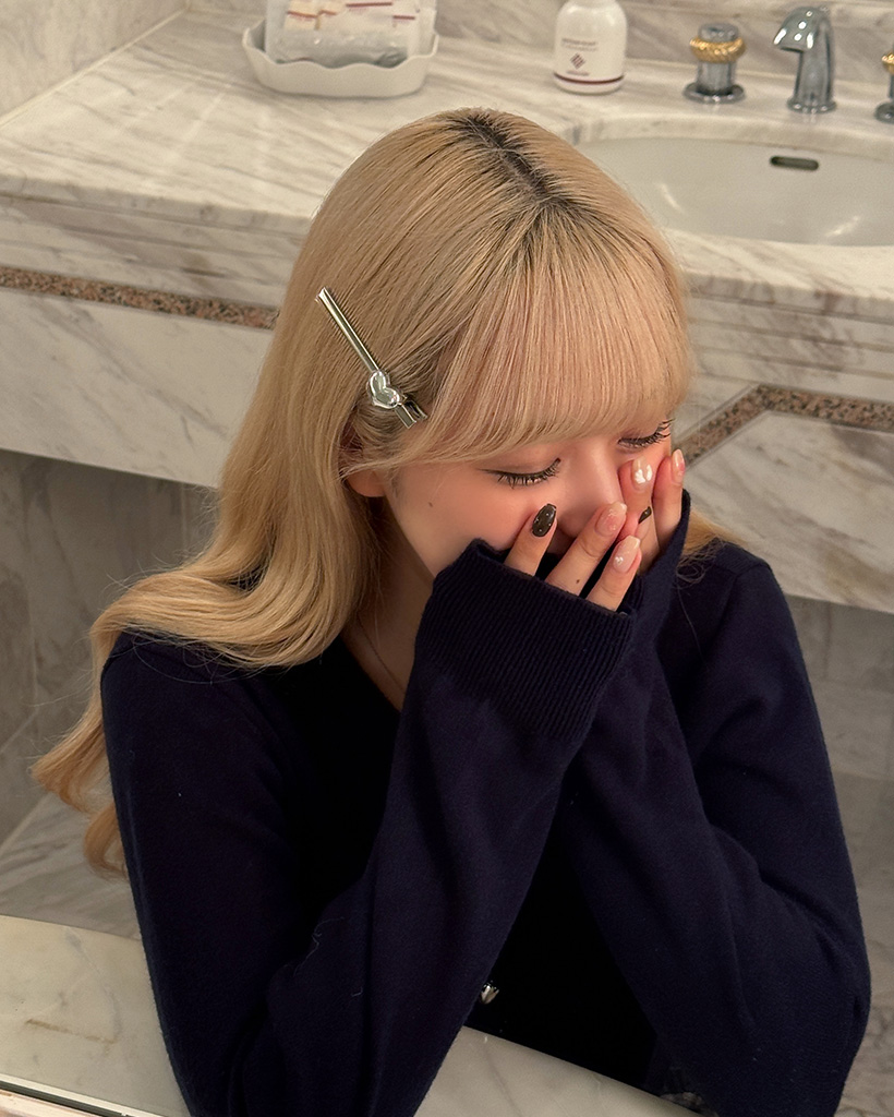 シルバーハートポイントヘアピン | ファッション通販サイト NUGU