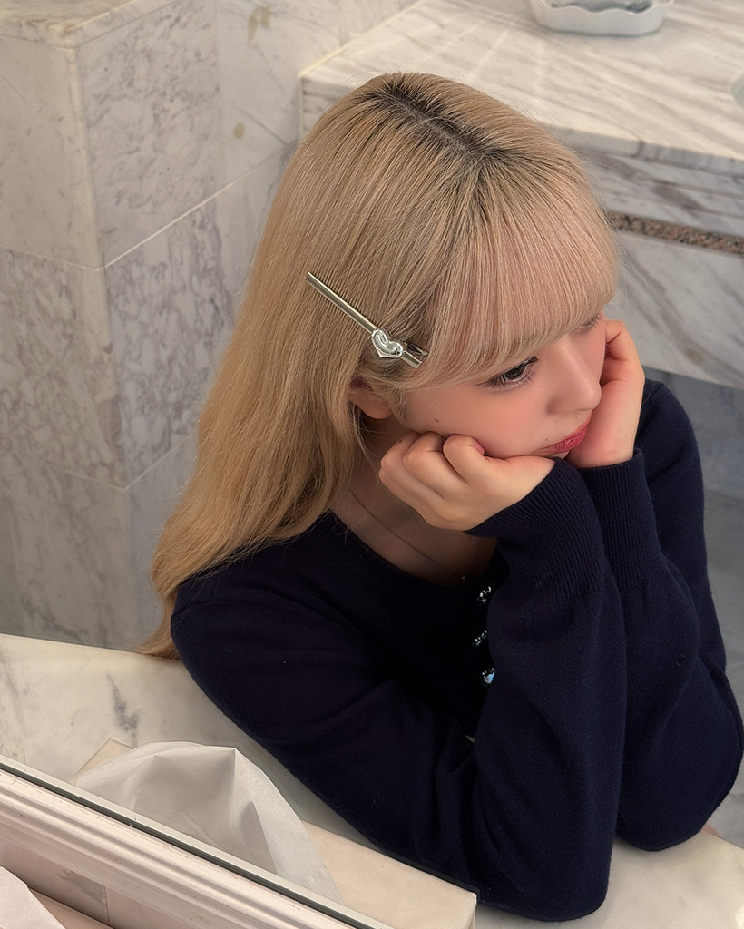 シルバーハートポイントヘアピン | ファッション通販サイト NUGU