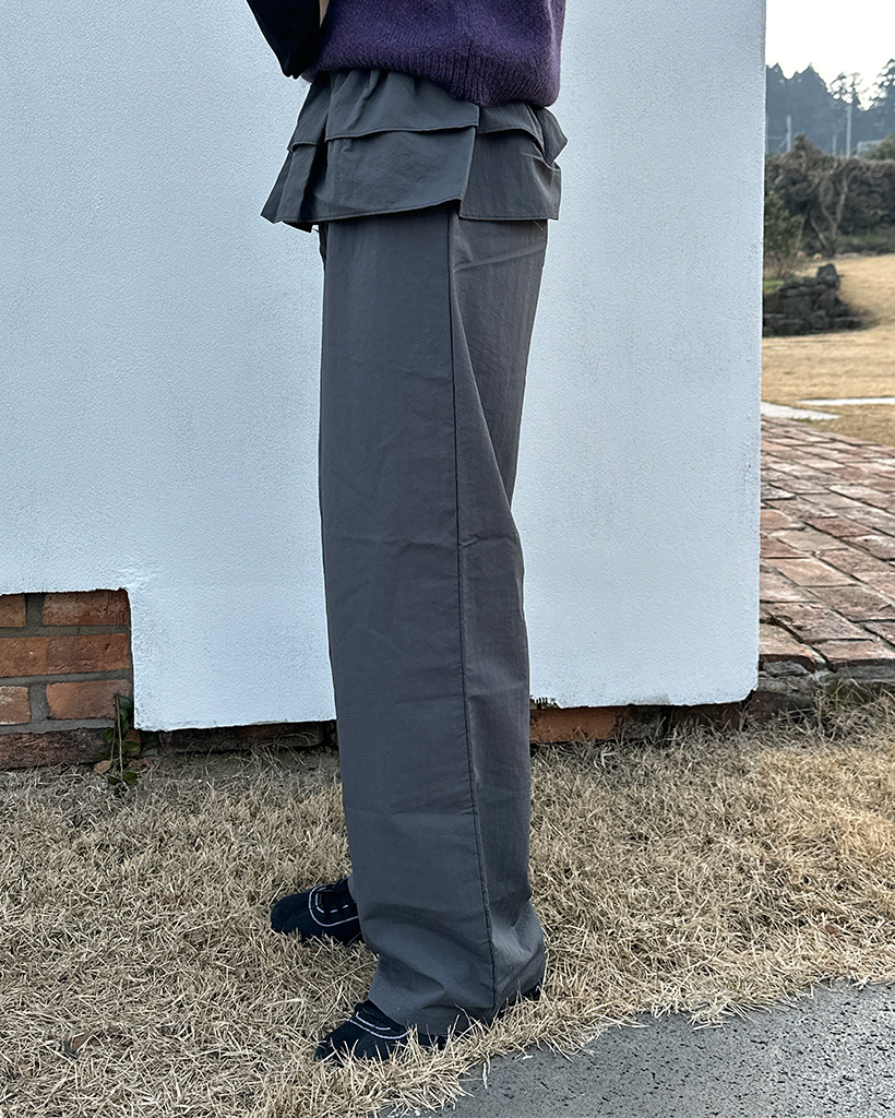 NOMANUAL 変型ナイロンパンツ/美品 NOMANUAL 変型ナイロンパンツ/美品