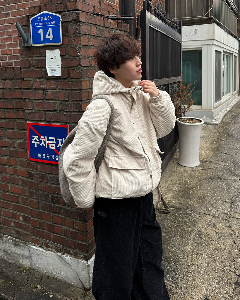 [BEST 50]（ユニセックス）コーデュロイボアポケットパーカー