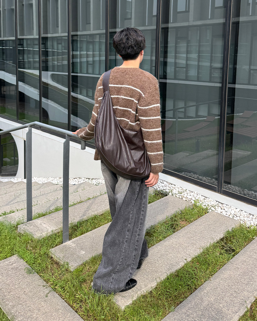 ユニセックス）ビックボーダーラウンドニット | ファッション通販