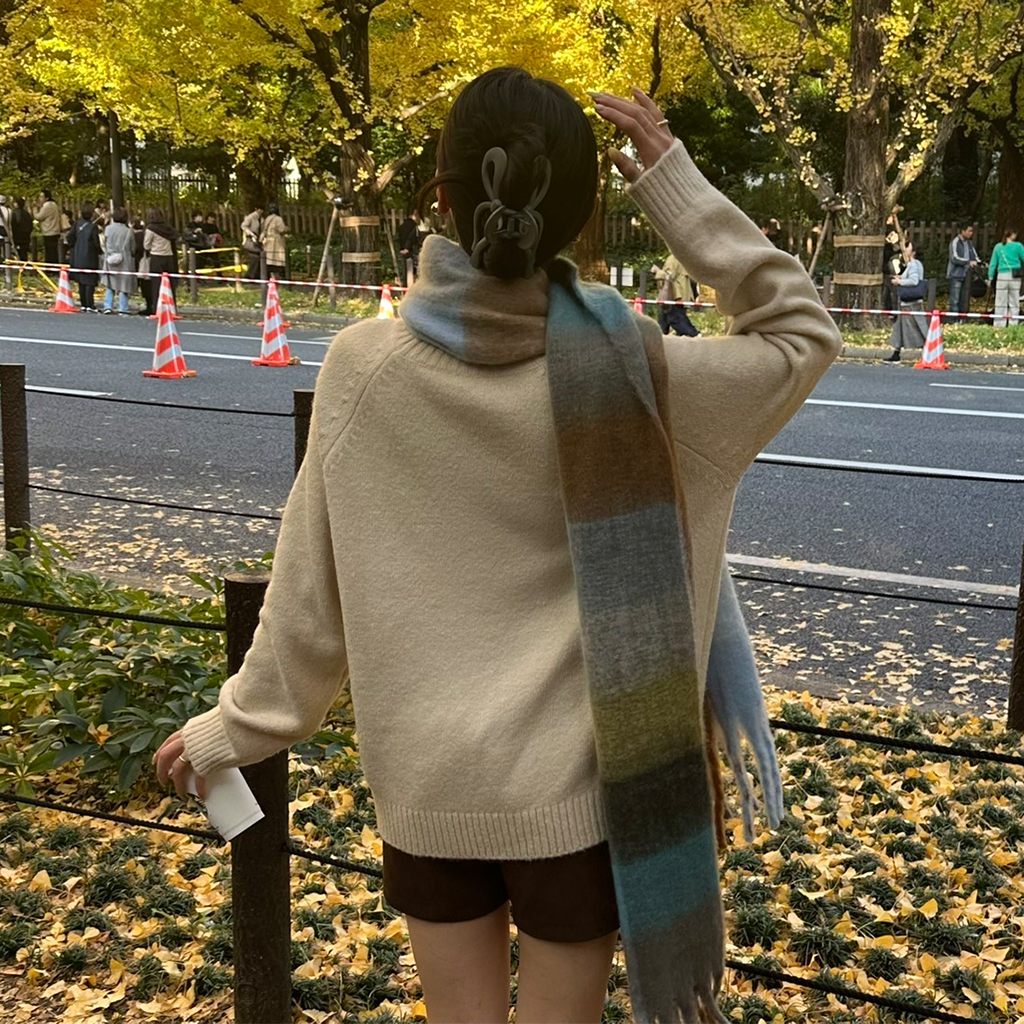 チェックロングマフラー | ファッション通販サイト NUGU