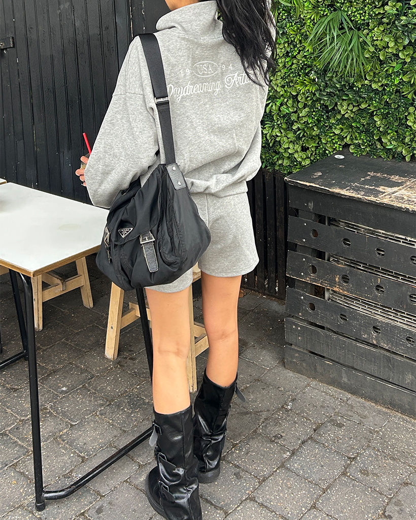 1994 USAバッグステッチハーフジップスウェット | ファッション