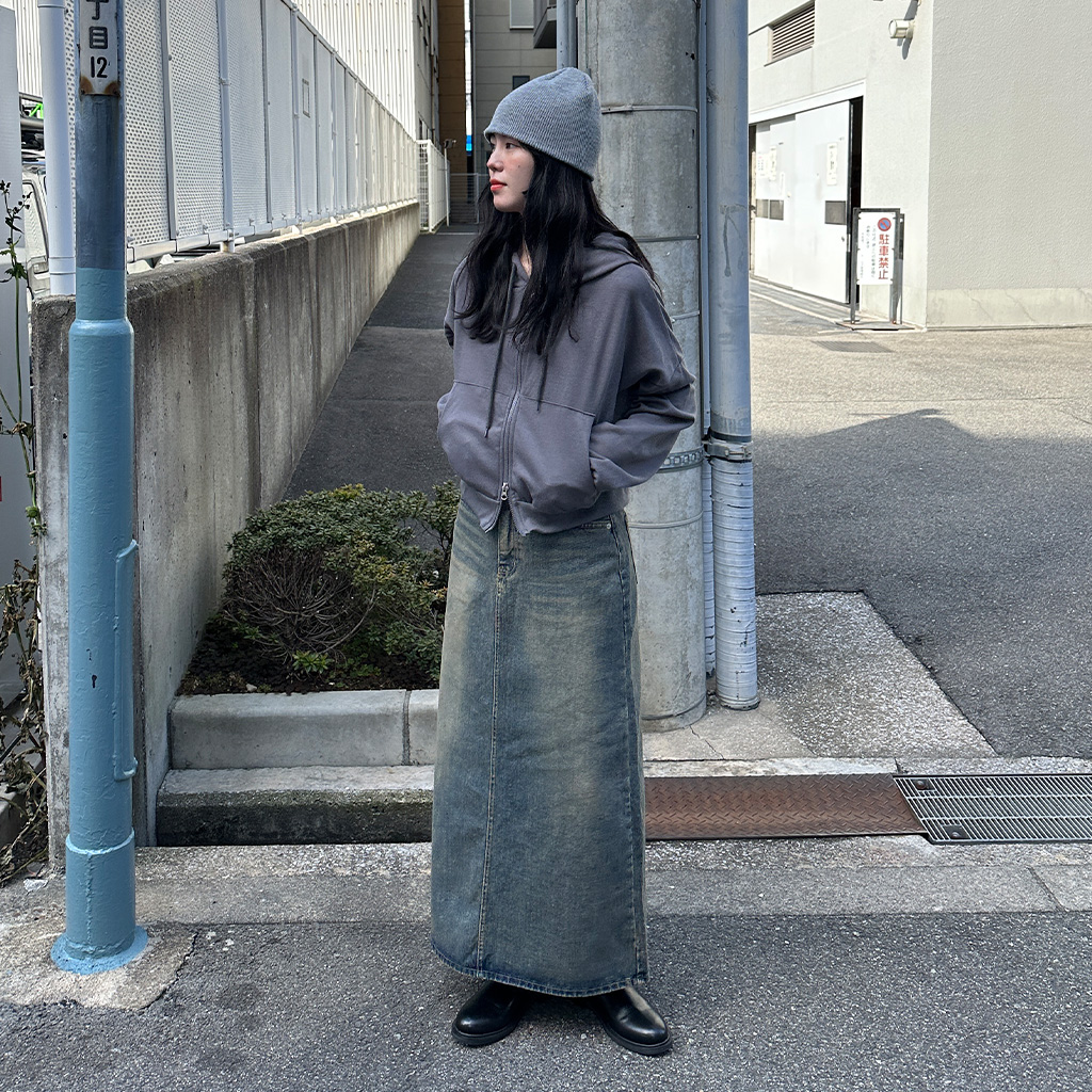 ベーシックフードダブルジップパーカー | ファッション通販