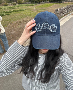 【DISCERNMENTSEOUL】★DIS シグネチャー ボールキャップ★ MUCENT シグネチャーボールキャップ (ブリックウォッシング