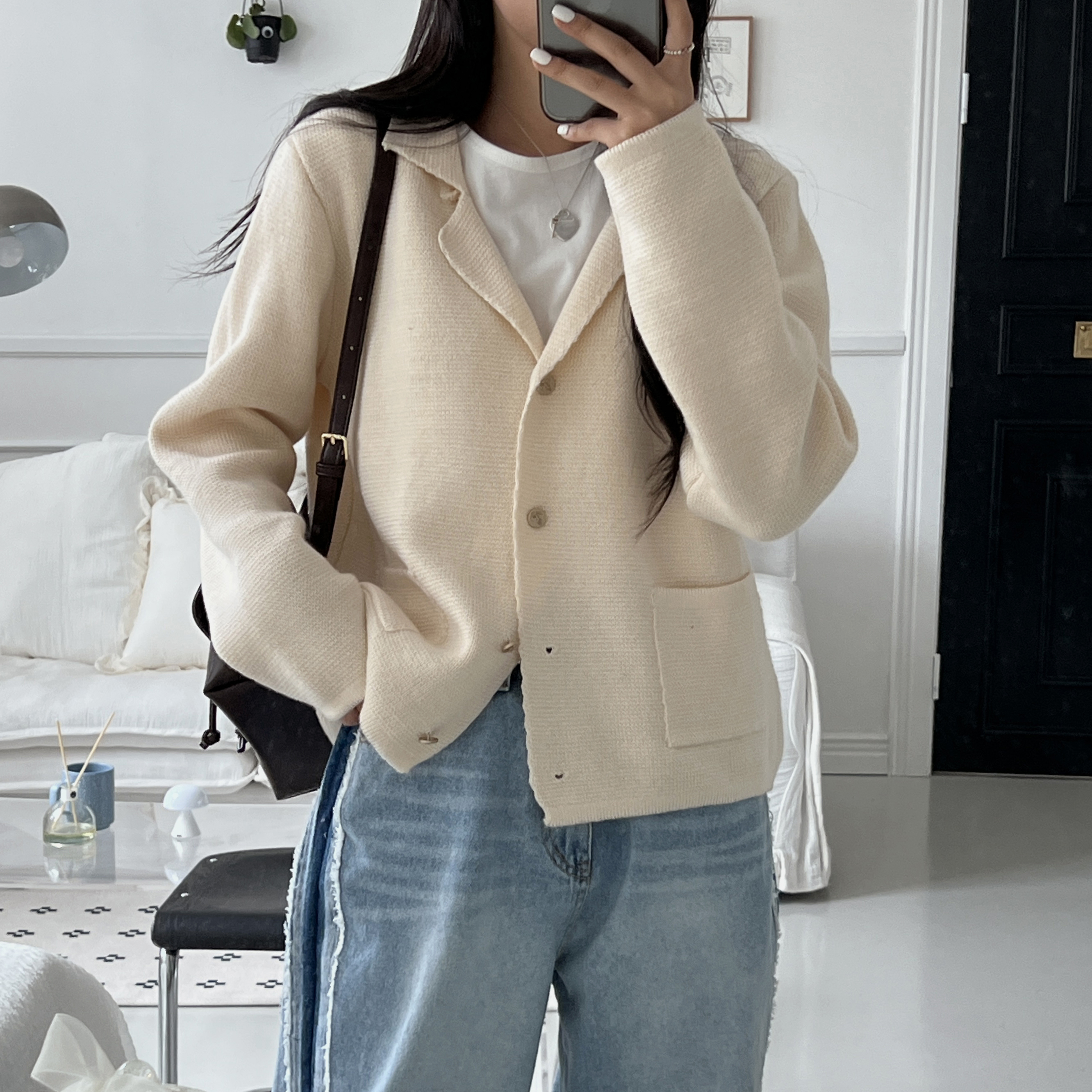 2color) カラーオーバーサイズカーディガン | ファッション通販