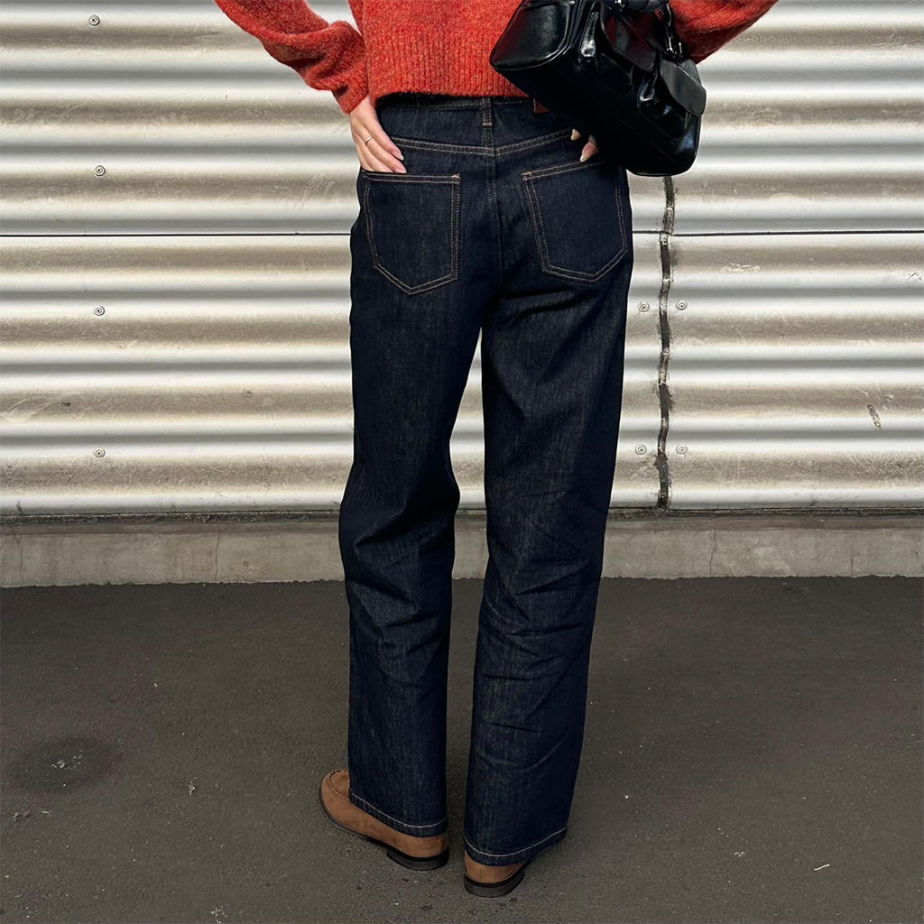 ワイドデニムパンツ ノンフェードワイドデニムパンツ | ファッション通販サイト NUGU