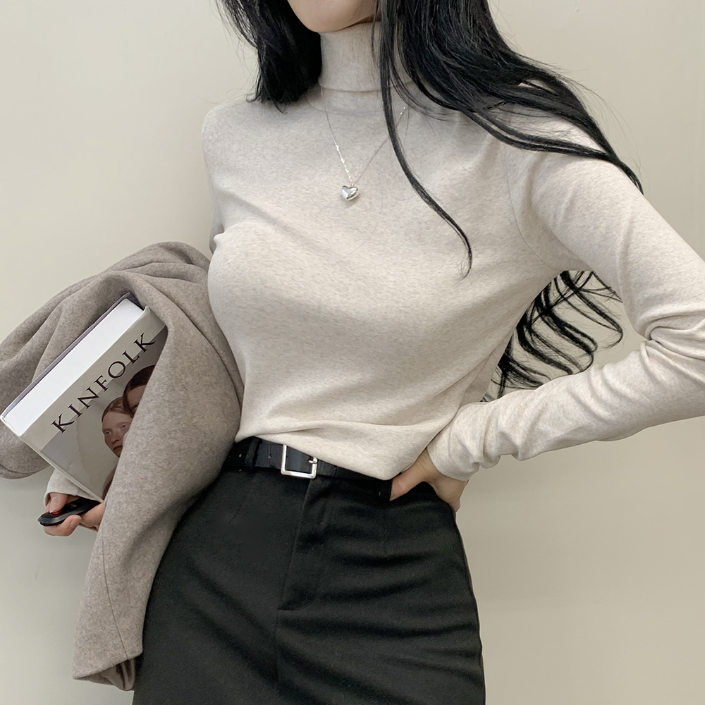 大人気❤️セクシーハイネックミニタイトトップス 春デート普段着にモテ服！ ワンピース ニット タイト ミニ ハイネック タートルネック