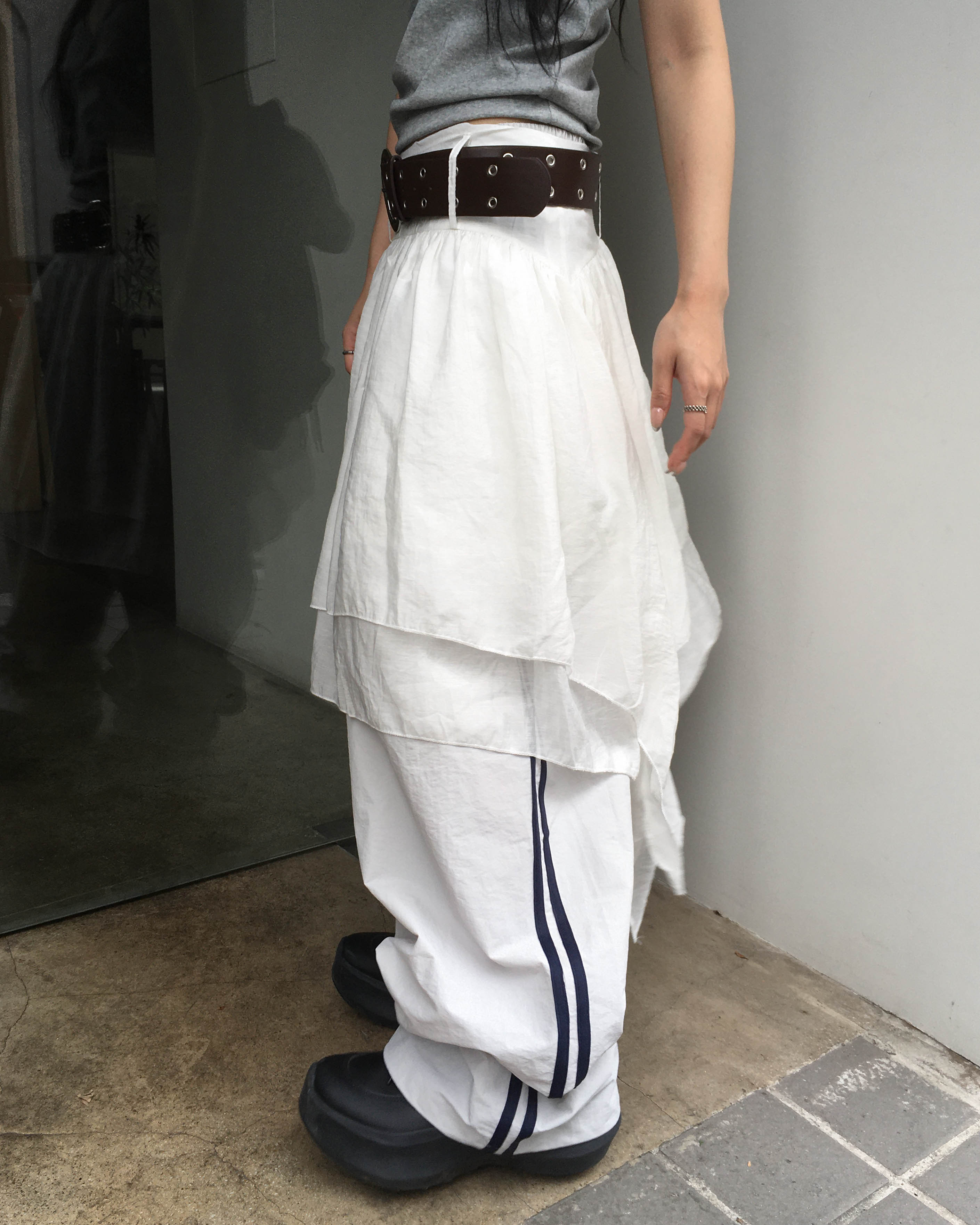 overdue flair skirt belt スカート overdue flair(オーバーデューフレア) ミニスカート(レディース