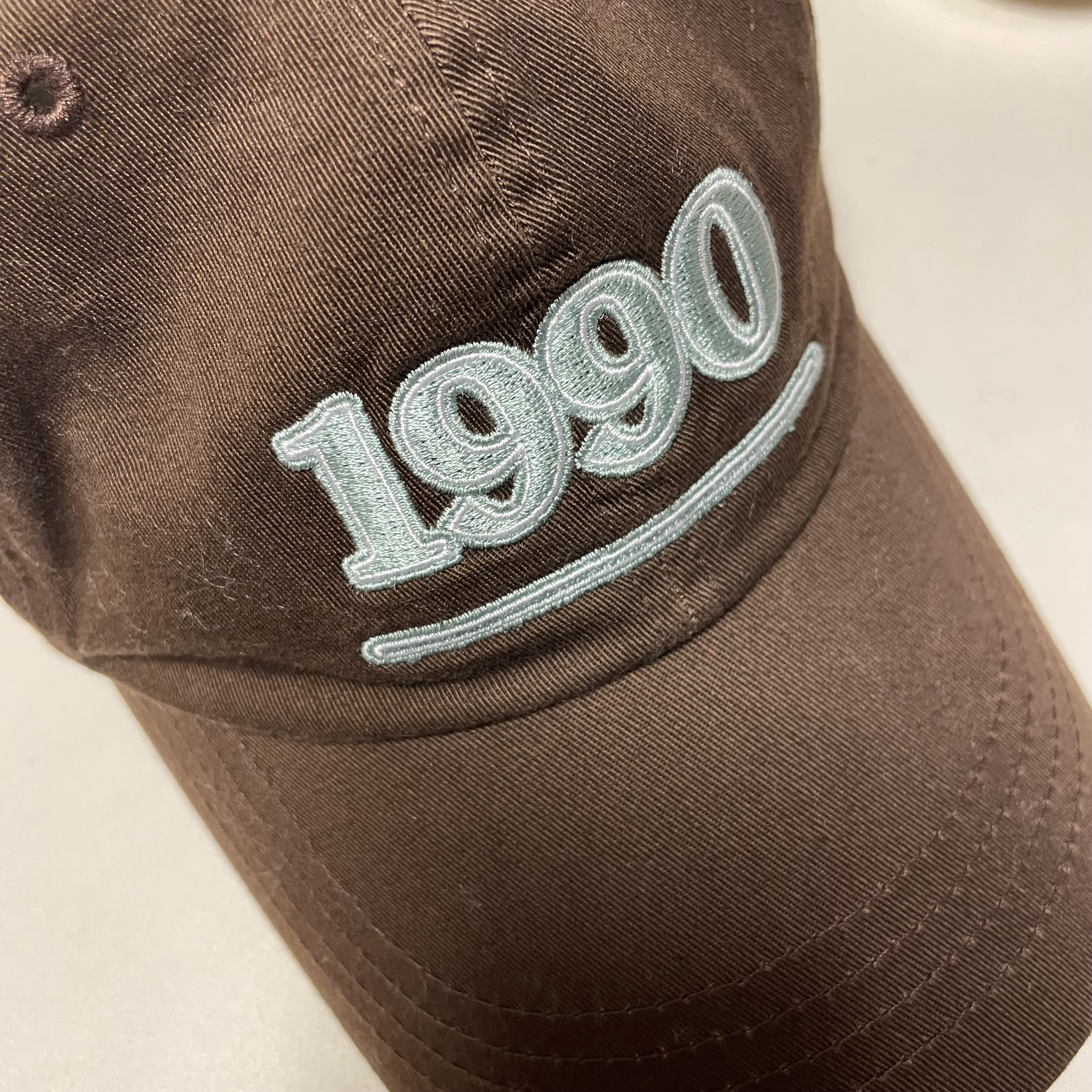 1990 Lettering Cap (Brown) | ファッション通販サイト NUGU