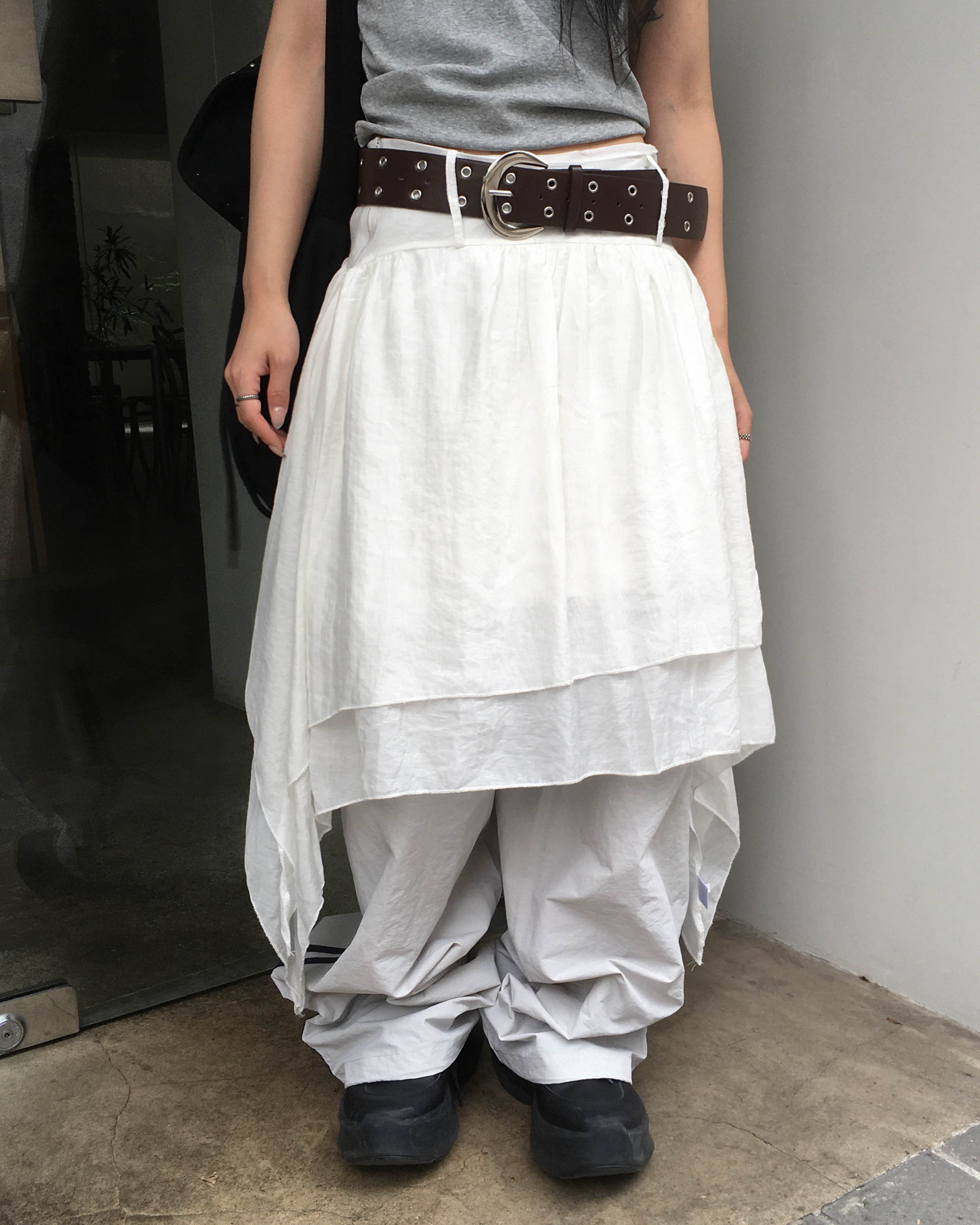 overdue flair skirt belt スカート Flare skirt belt（スカート）｜Chris TROIS.（クリストロワ）の