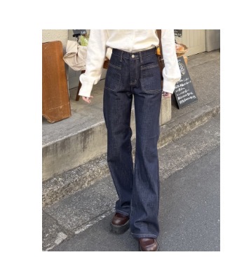 ポケットステッチブーツカットローデニム | ファッション通販サイト NUGU