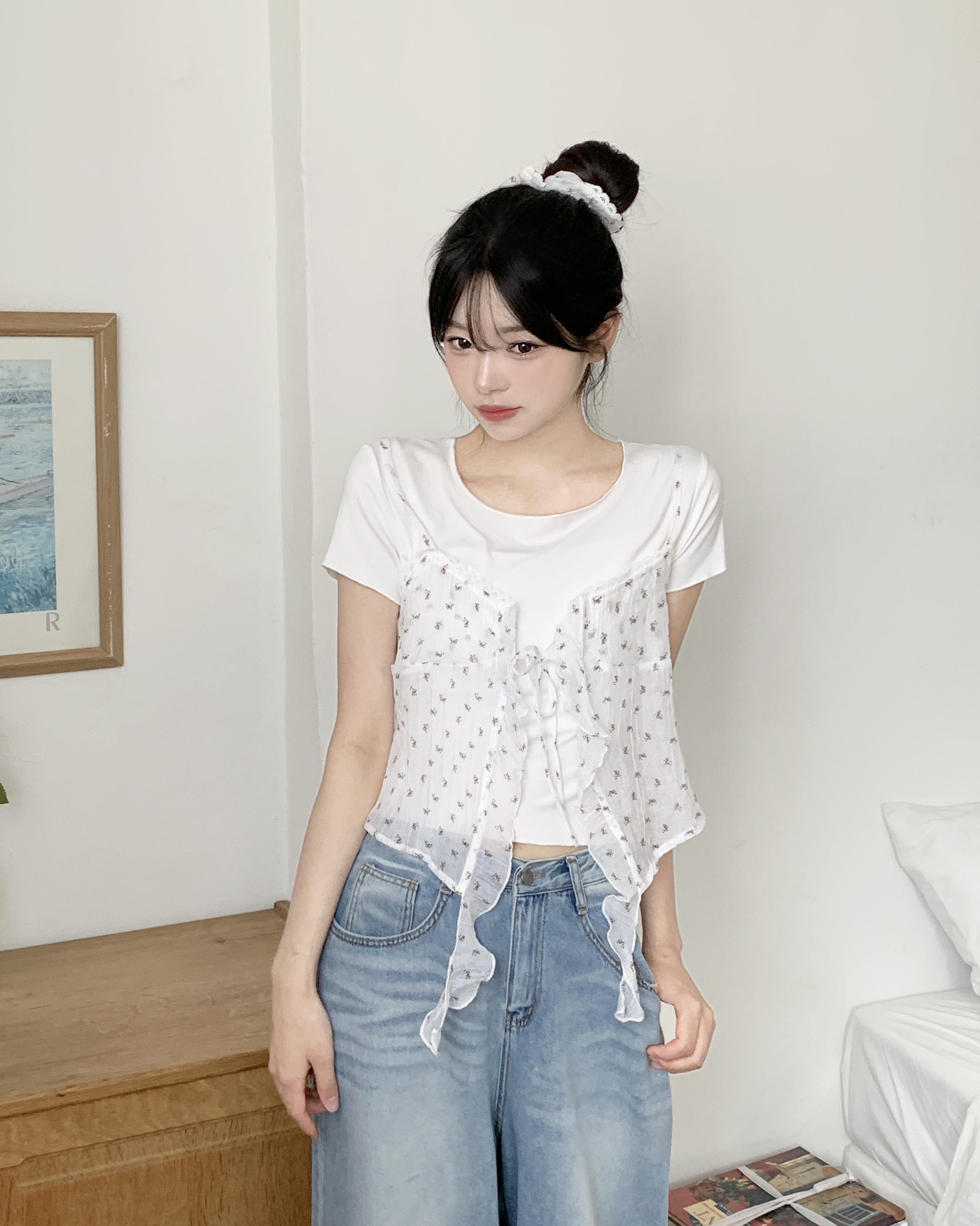 ウォッシュデニムワイドパンツ | ファッション通販サイト NUGU