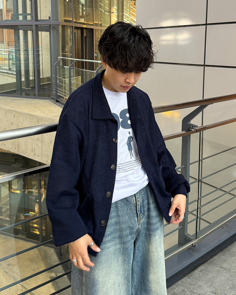  Blue ニット カーディガンanytee vintageヴィンテージ Blue ニット カーディガンanytee vintageヴィンテージ 80s 90s