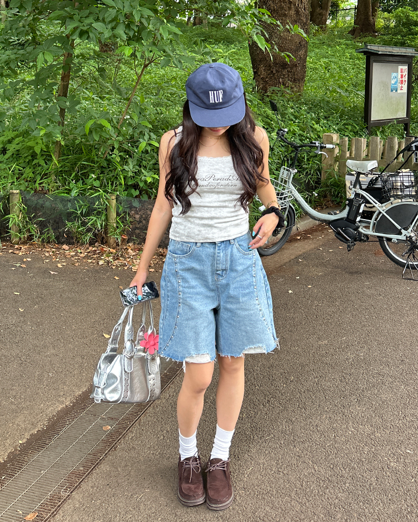 新品❤︎1er Arrondissement メタリックノースリーブタンク メランジレースリブタンクトップ | ファッション通販サイト NUGU