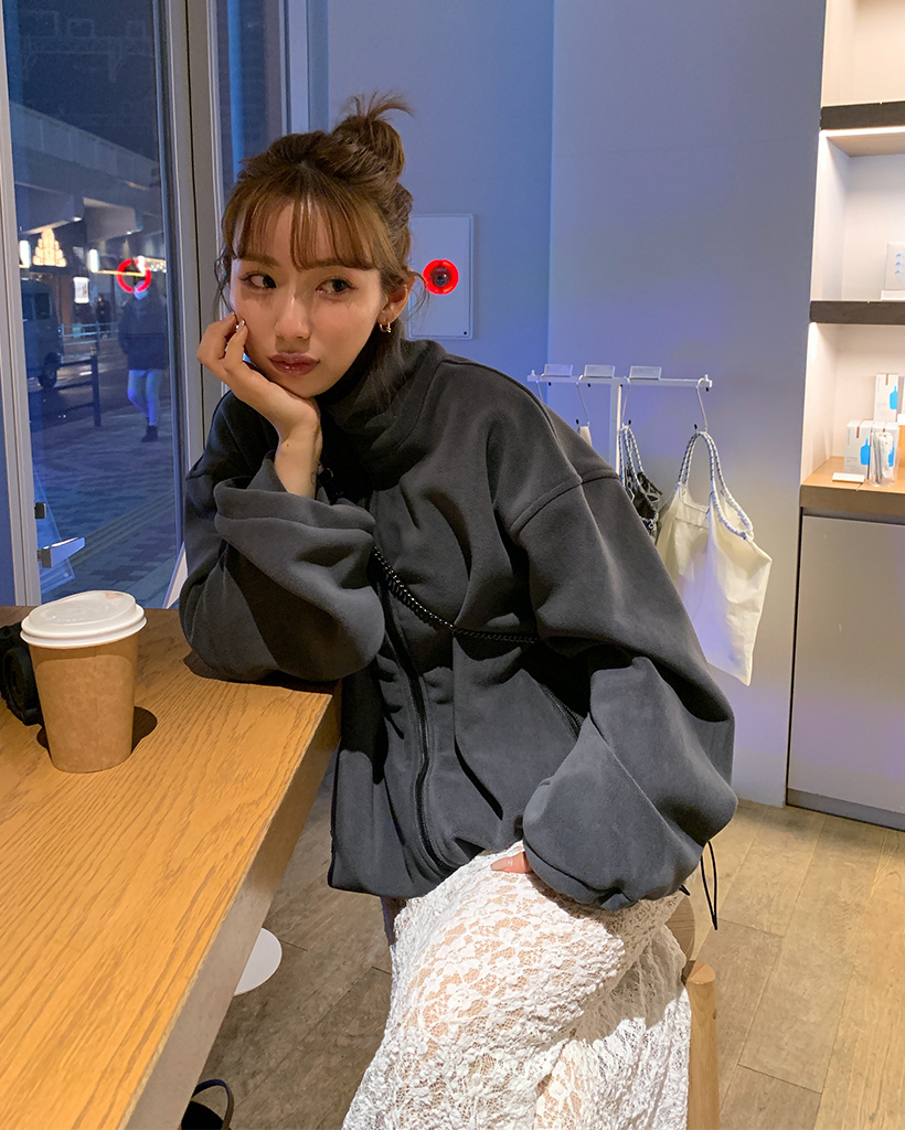 ベーシックフリースジップアップ