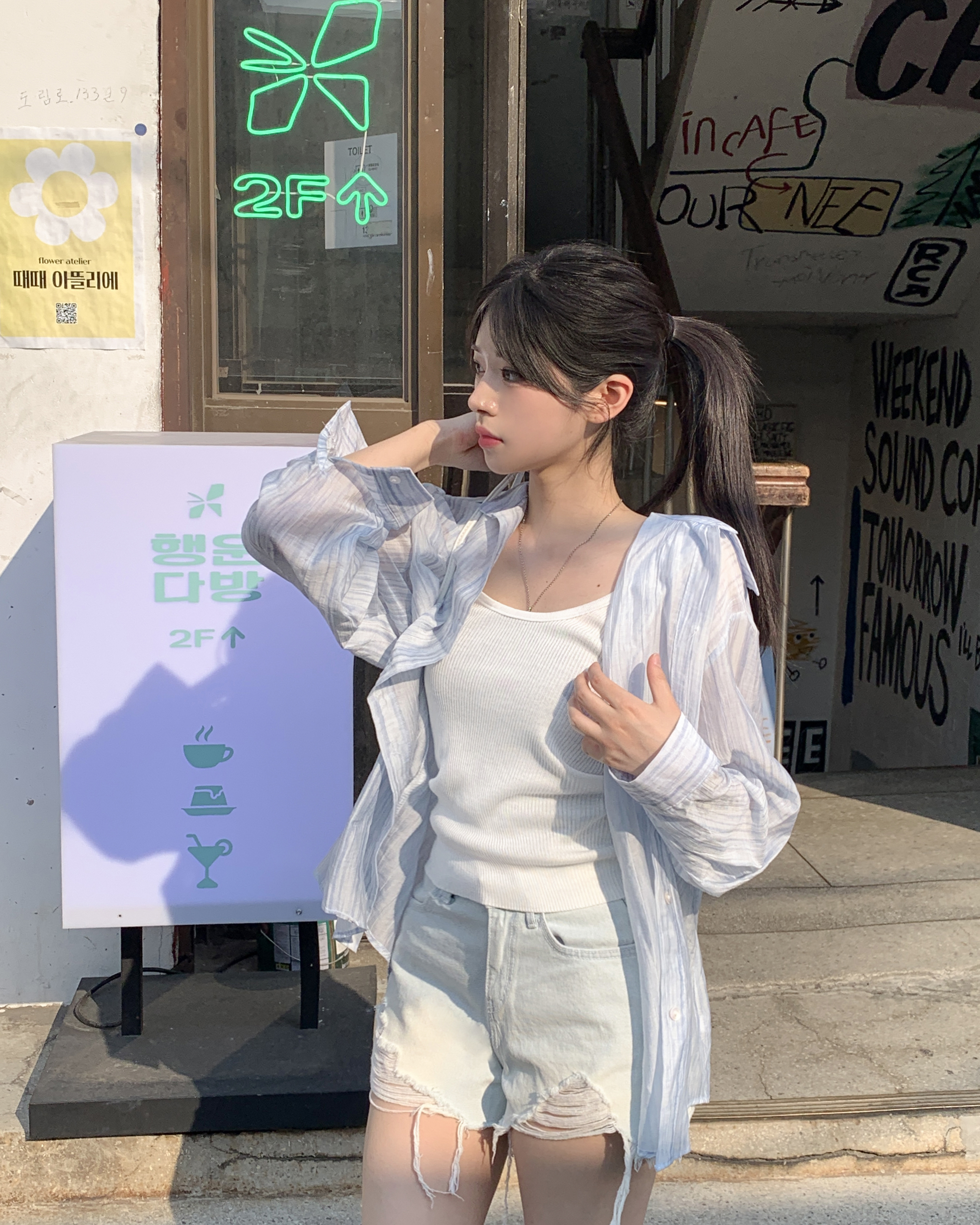 ダメージデニムショートパンツ | ファッション通販サイト NUGU