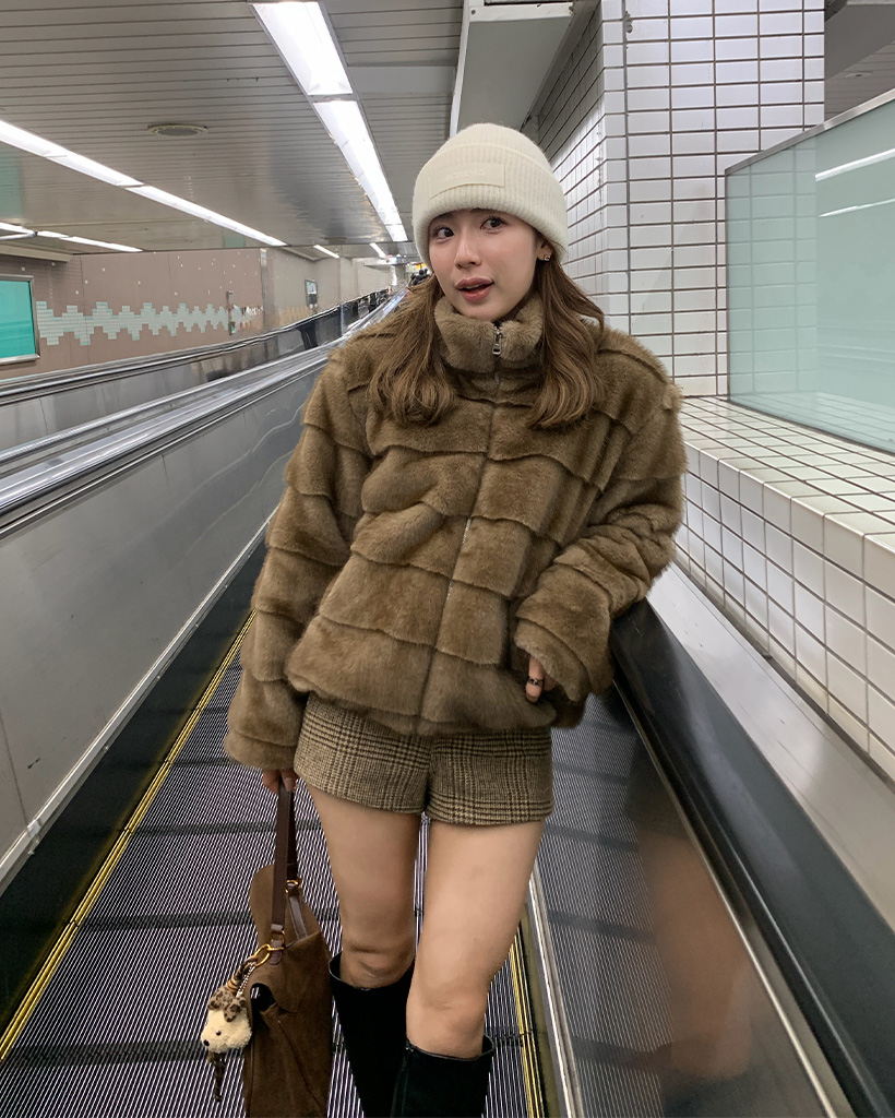 ミンクポイントファージャケット