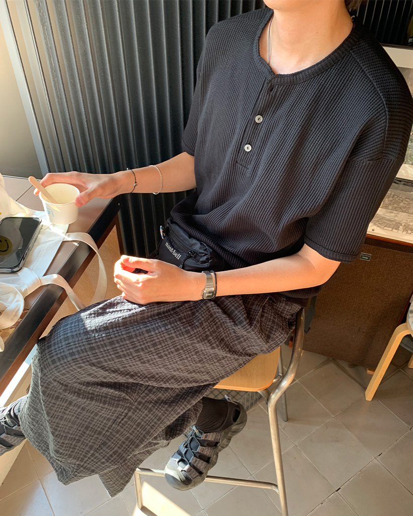 60s ヘンリーネックニット 半袖 ウール vintage 60s ヘンリーネックニット 半袖 ウール vintage 60s ヘンリー