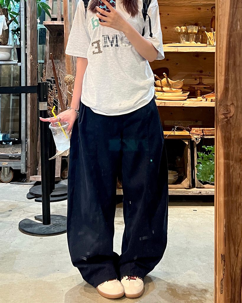 タックワイドコットンパンツ | ファッション通販サイト NUGU