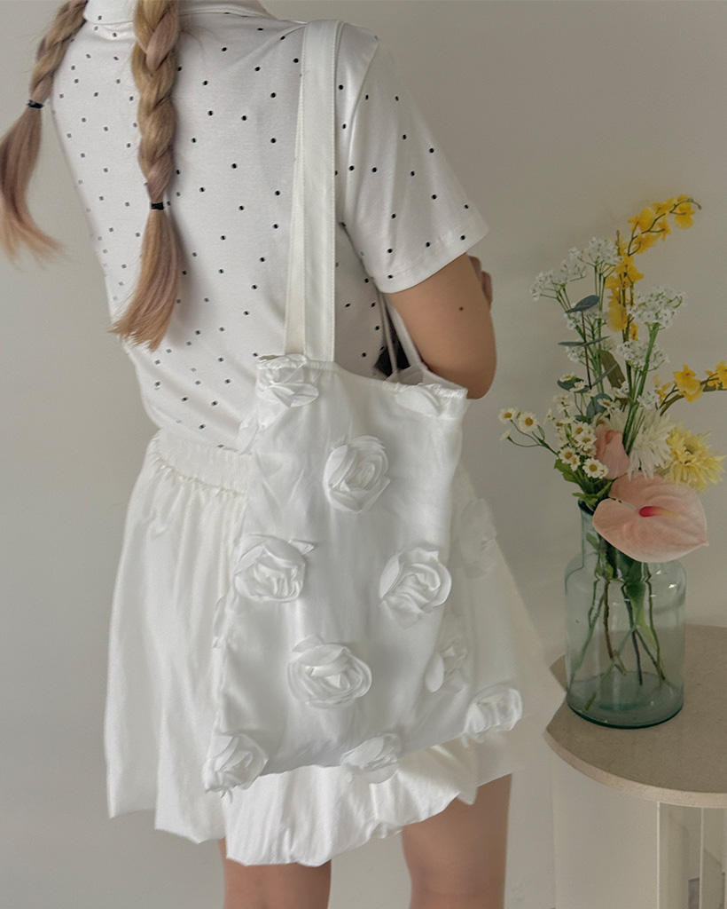 フラワーコサージュエコバッグ | ファッション通販サイト NUGU