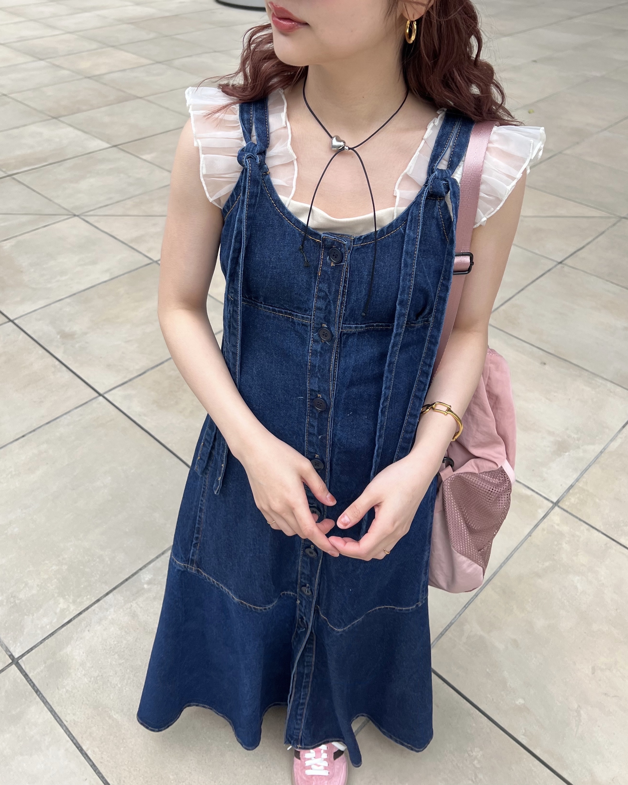 GUESS ストレッチデニムワンピース デニム デニムワンピース