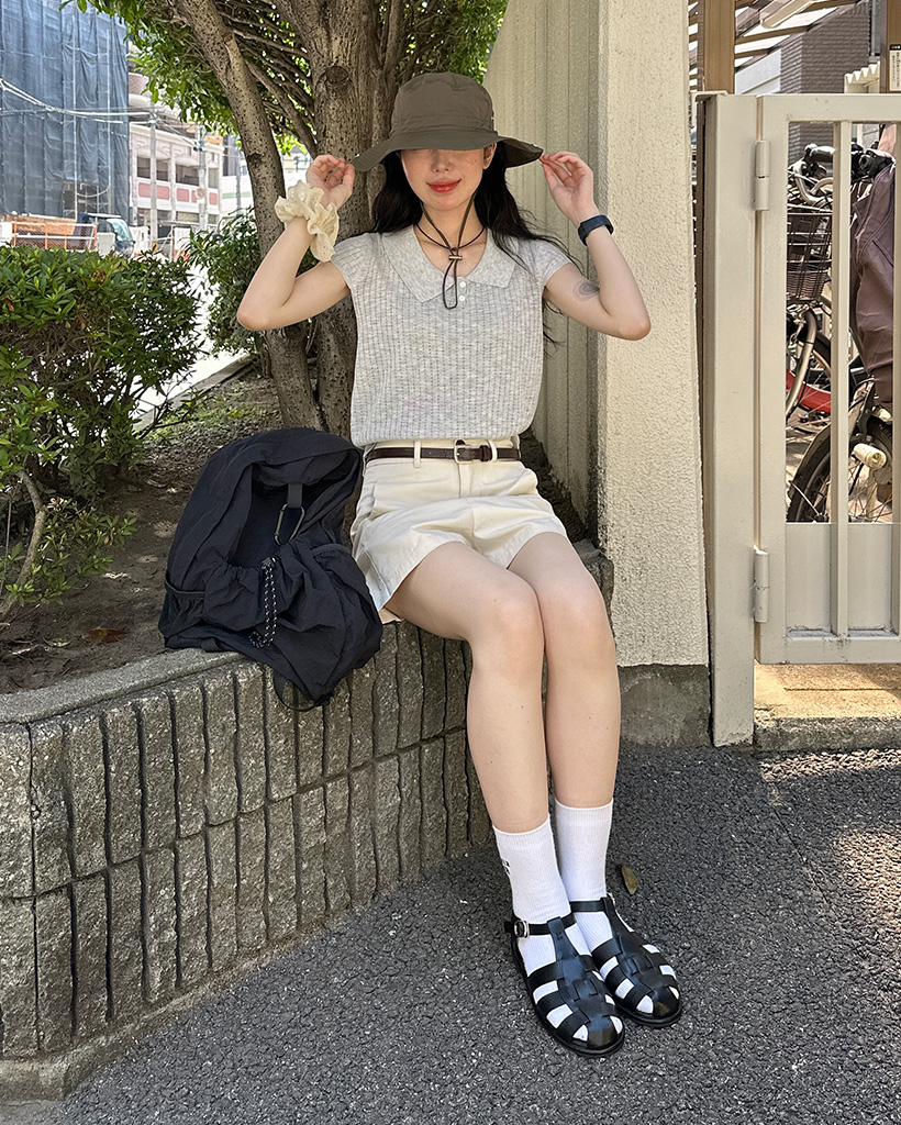 シンプルコットンショートパンツ | ファッション通販サイト NUGU