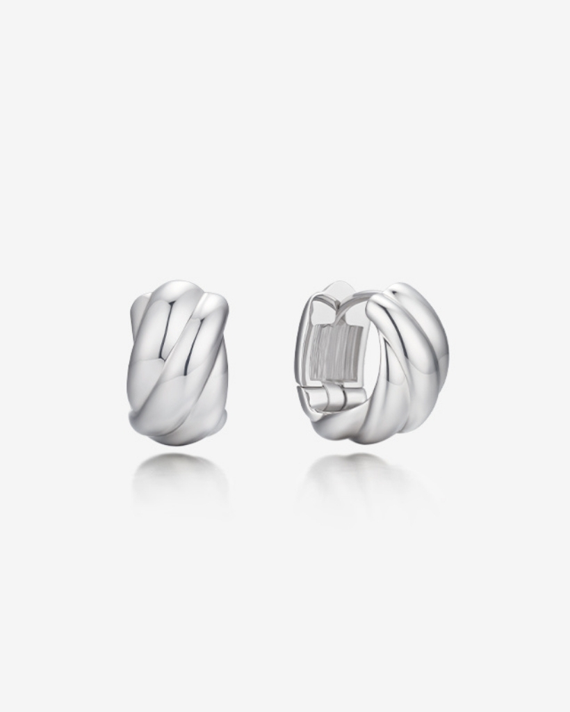 SELECTION.D SILVER EARRING-DXGJIF7542