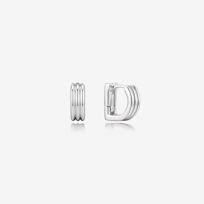 SIGNATURE. D SILVER EARRING-DJKYKT6828