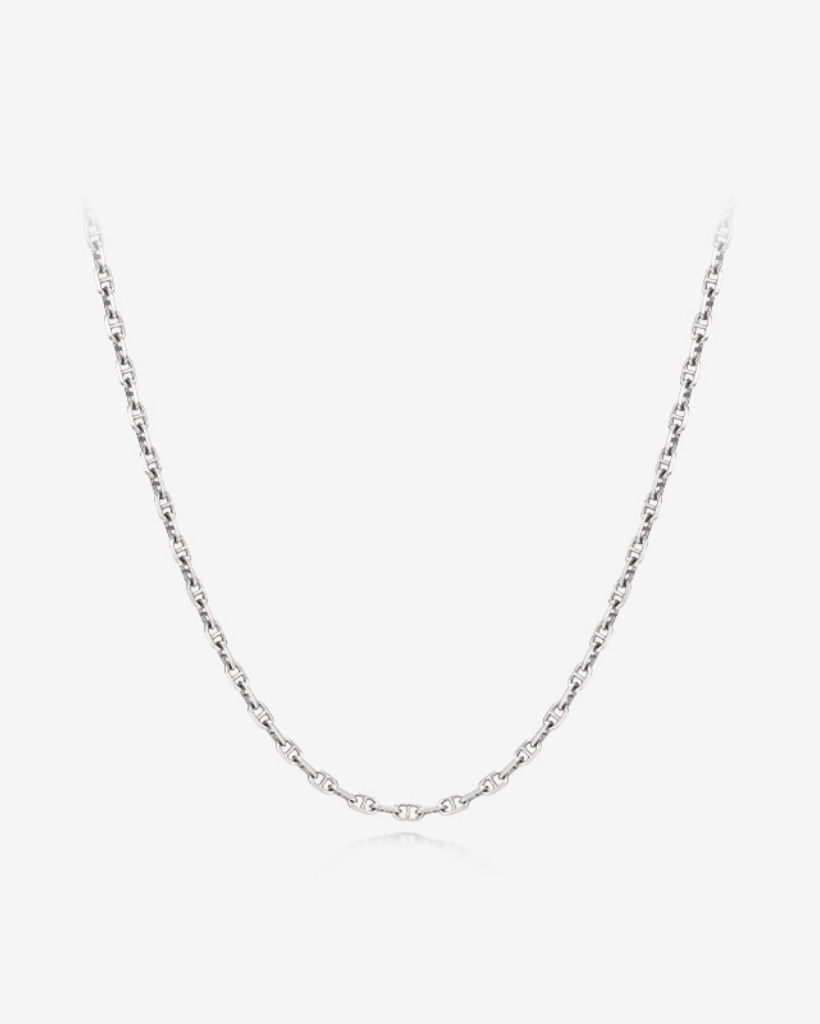 DUAL D.D SILVER NECKLACE-DJAGSL3776