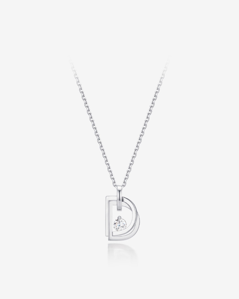 MISS. DOUX LAB DIAMOND SILVER NECKLACE-DVIZAP4949
