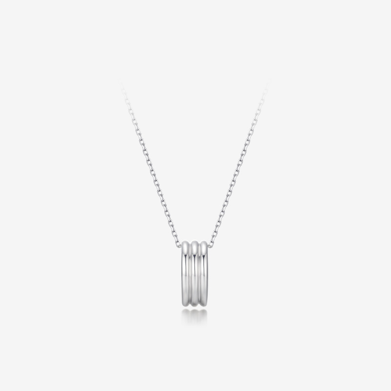 SIGNATURE. D SILVER NECKLACE-DEMIBX4274