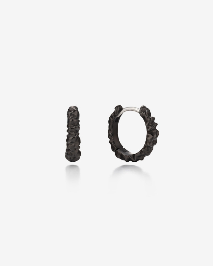 SENSUELLE RAW SILVER EARRING-DEYGFU6339