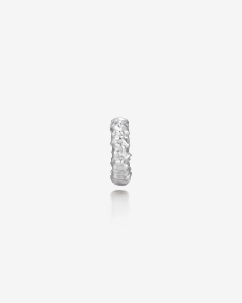 SENSUELLE RAW SILVER EAR CUFF-DTFPYT4182