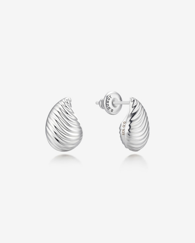 SENSUELLE RAW SILVER EARRING-DHHGHU3419