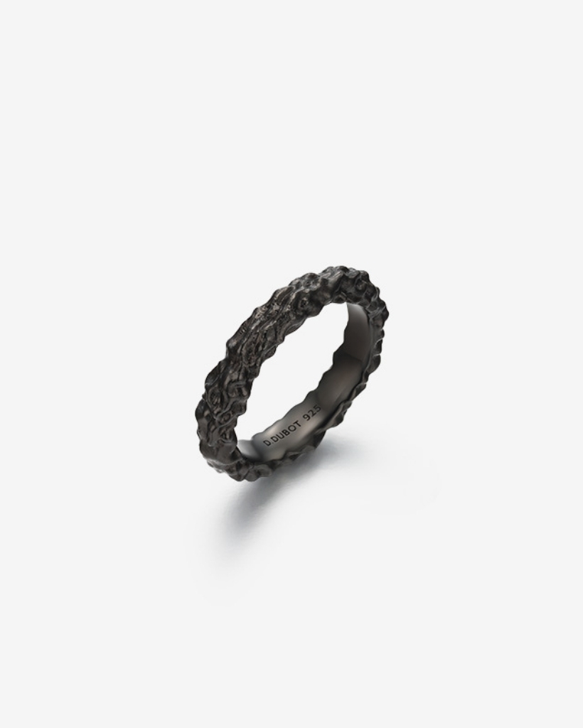 SENSUELLE RAW SILVER RING-DLUXWB9418