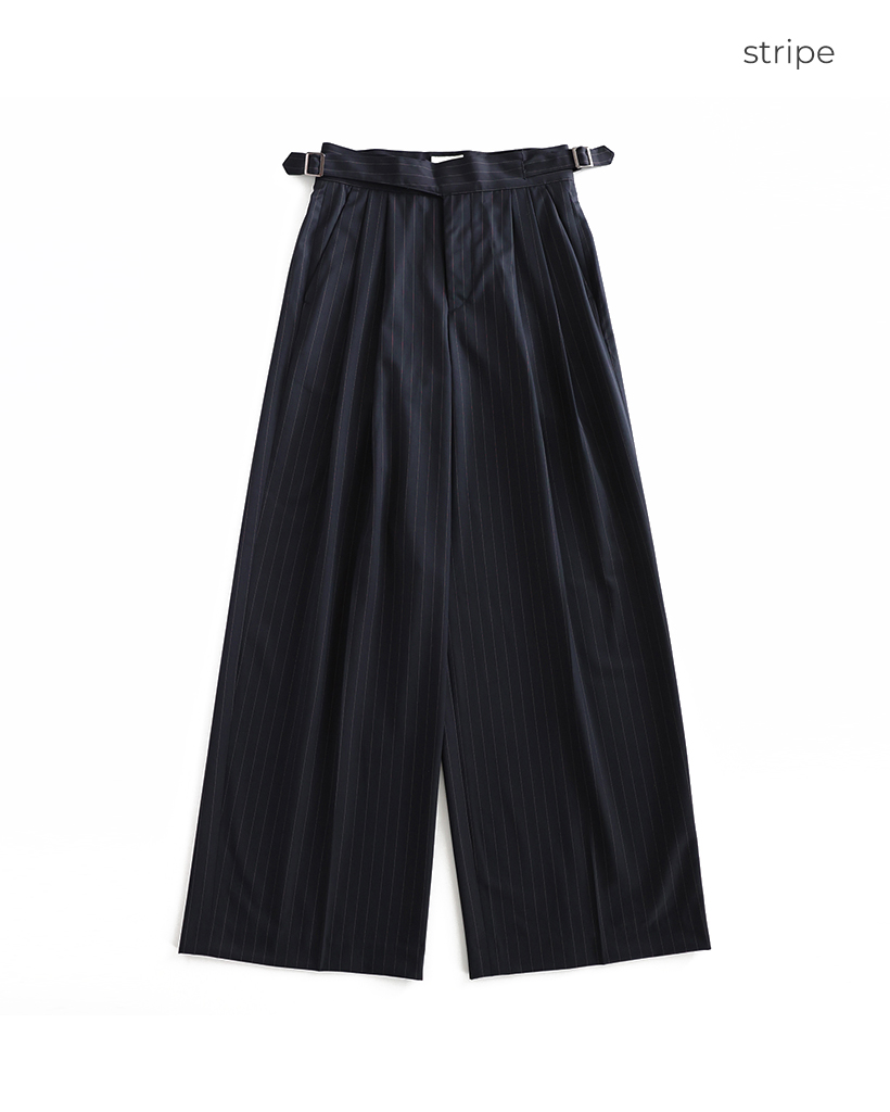 ORIGINAL) ピンタックグルカパンツ (stripe) | ファッション通販