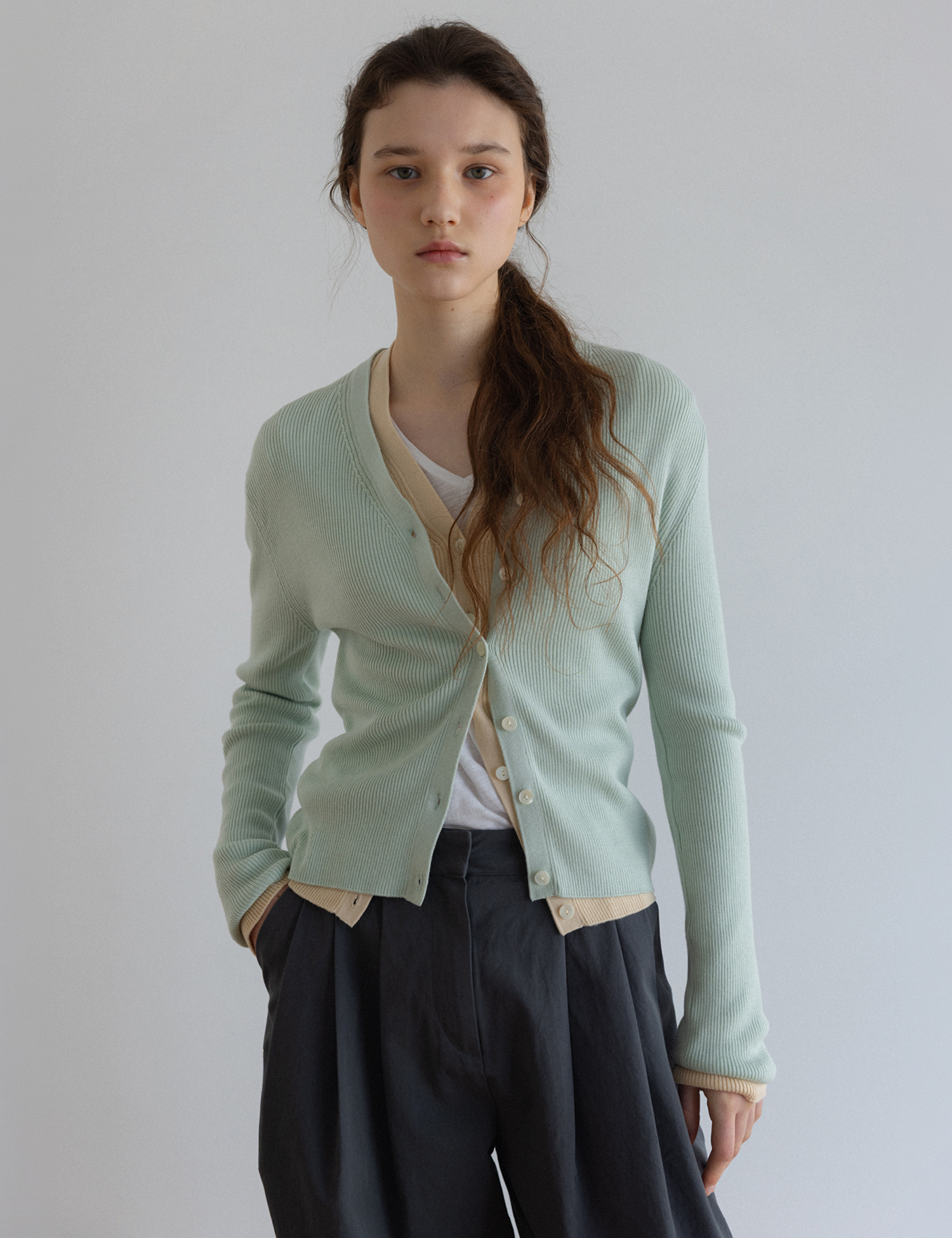 Jazz Silk Cardigan (Mint)