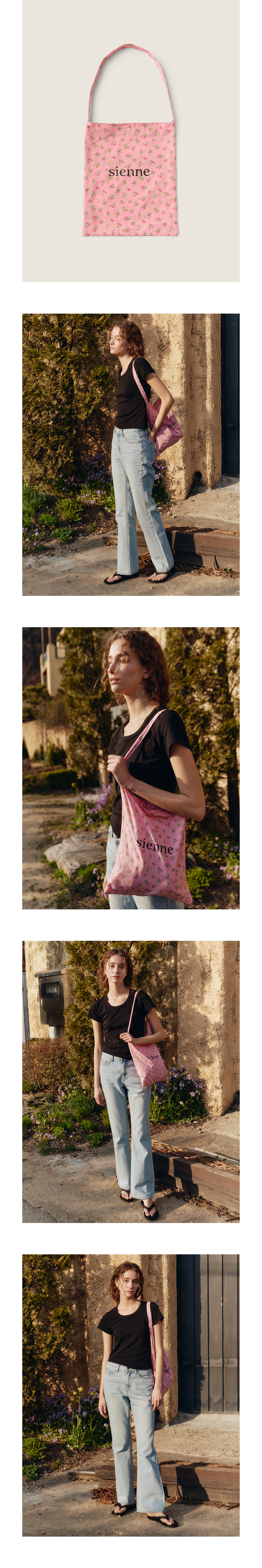 【SIENNE】 Jeanne Book Bag / 追跡付 Jeanne Book Bag (Pink) - sienne