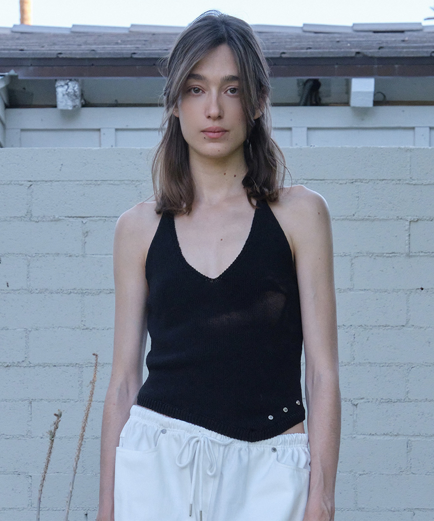Jessi Halter Sleeveless Knit - Black
