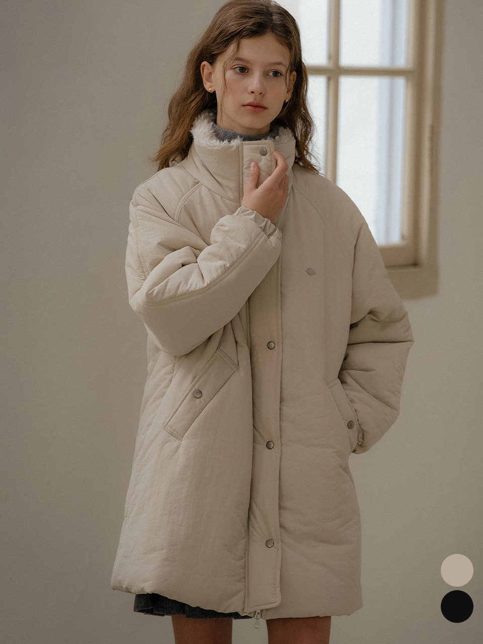 Long dumble padded jumper [TIWT03JP02]_2color