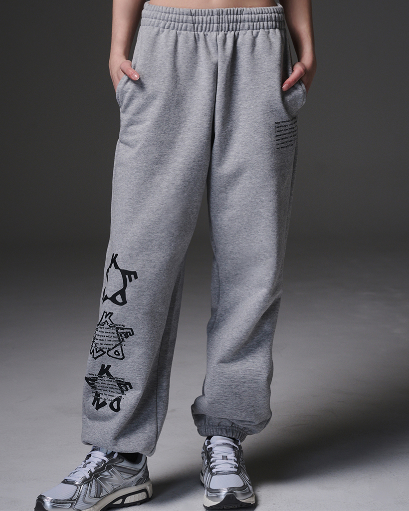 ITZAVIBE☆08 MINI LOGO SWEAT PANTS Influencer pick] 08 MINI