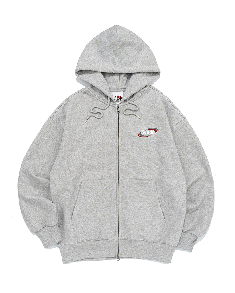 SYMBOL LOGO HOODIE ZIP UP GREY | ファッション通販サイト NUGU