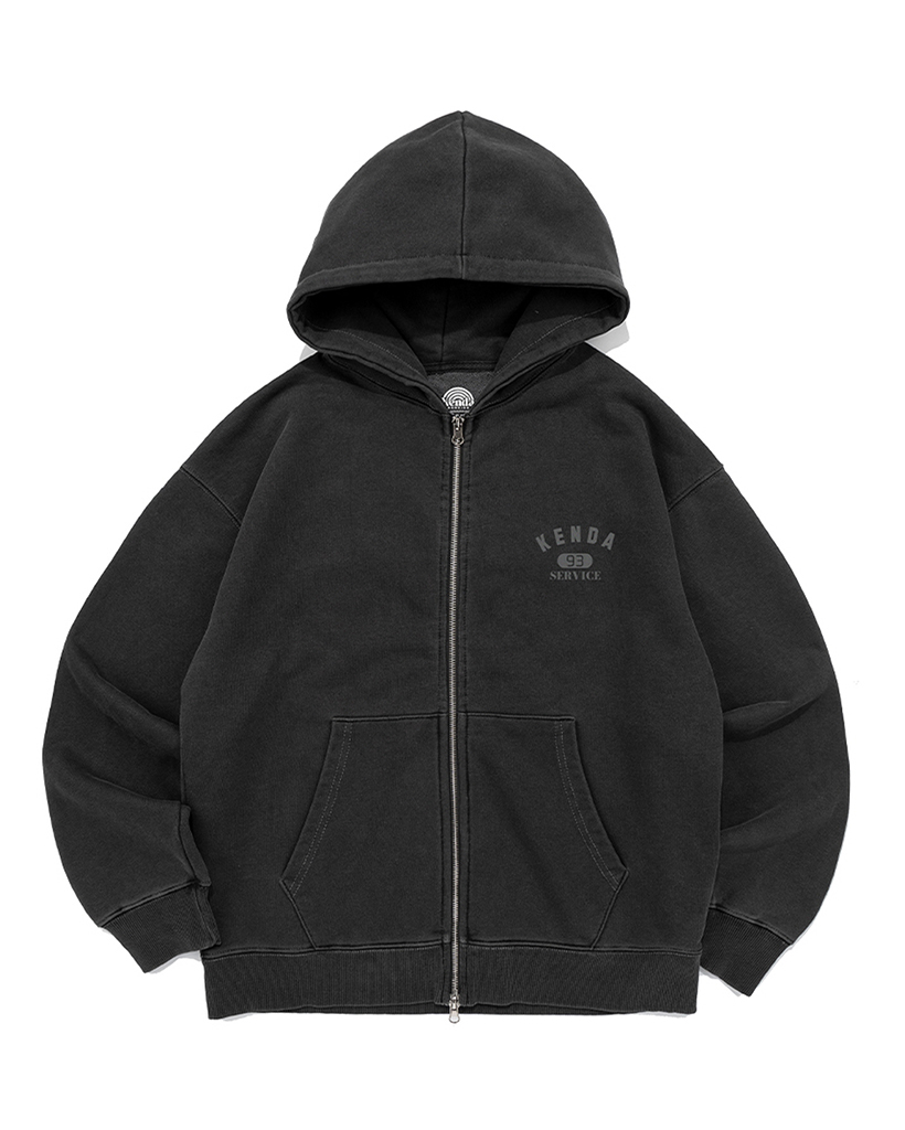 パーカー・フーディ ODD STUDIO ODD SIGNATURE DENIM SWEAT CROP ZIP-UP Odd Signature Denim Sweat Crop Zip-Up - LIGHT BLUE