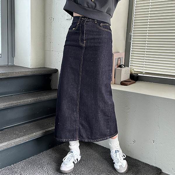色移り無しデニムロングスカート | ファッション通販サイト NUGU