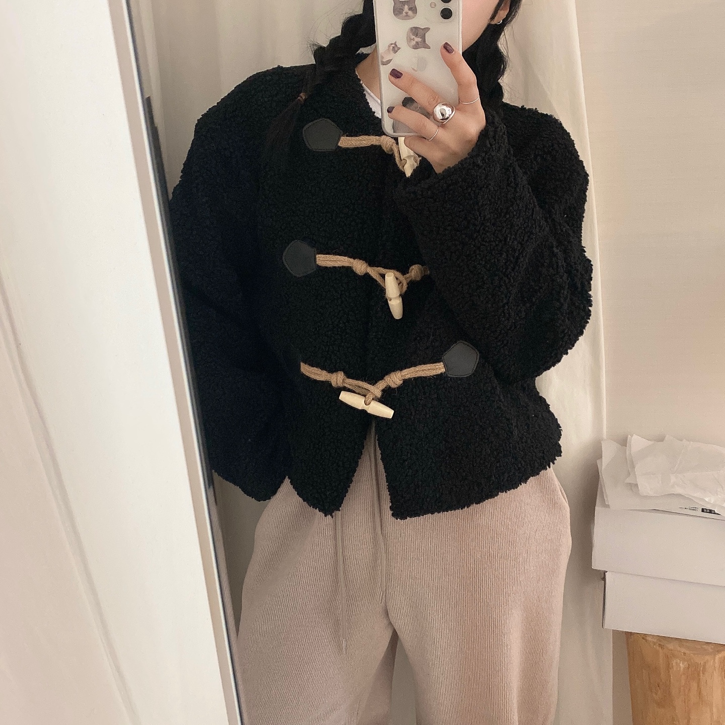 ボアノーカラージャケット | ファッション通販サイト NUGU