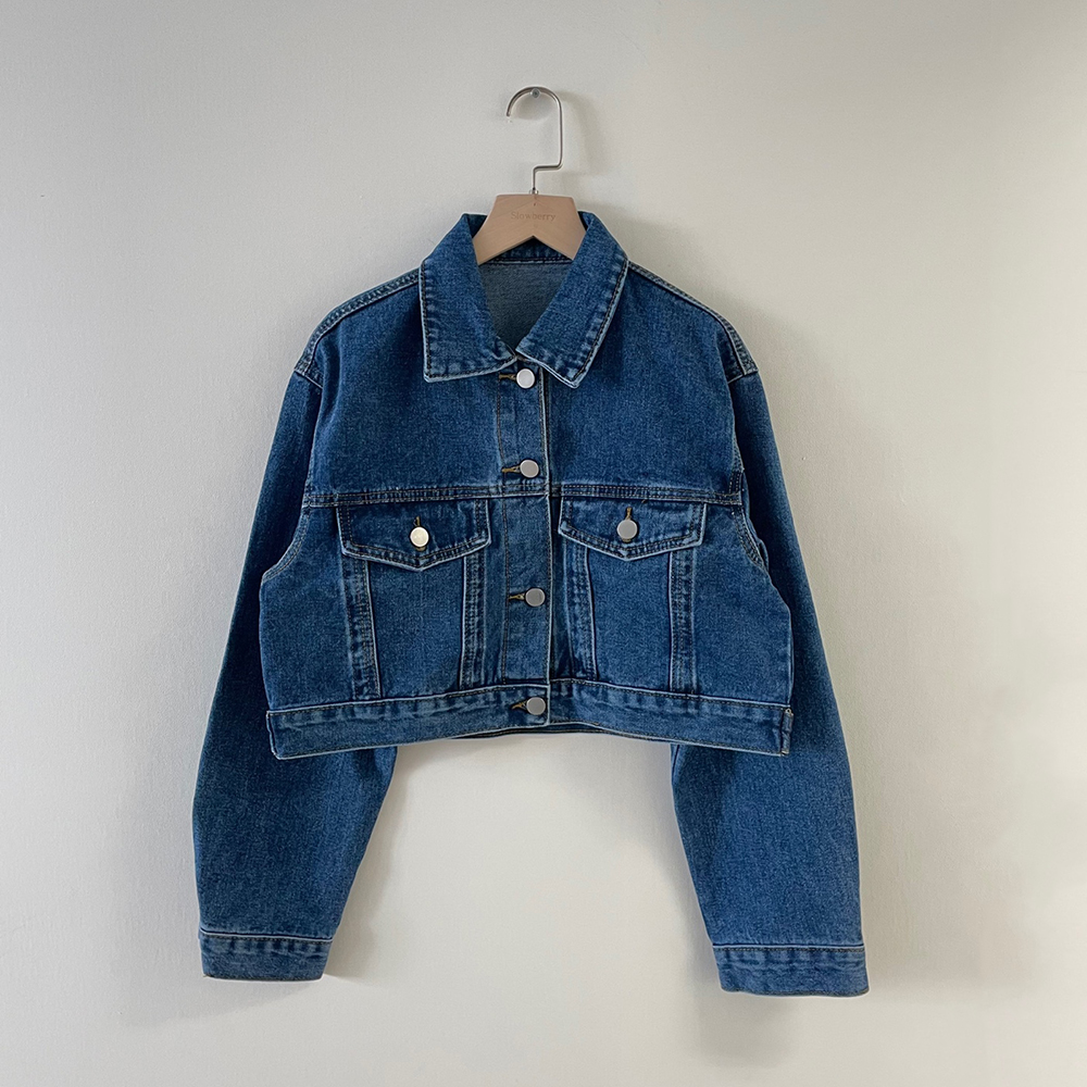  90s クロップド デニムジャケット ヴィンテージクロップドデニムジャケット | ファッション通販