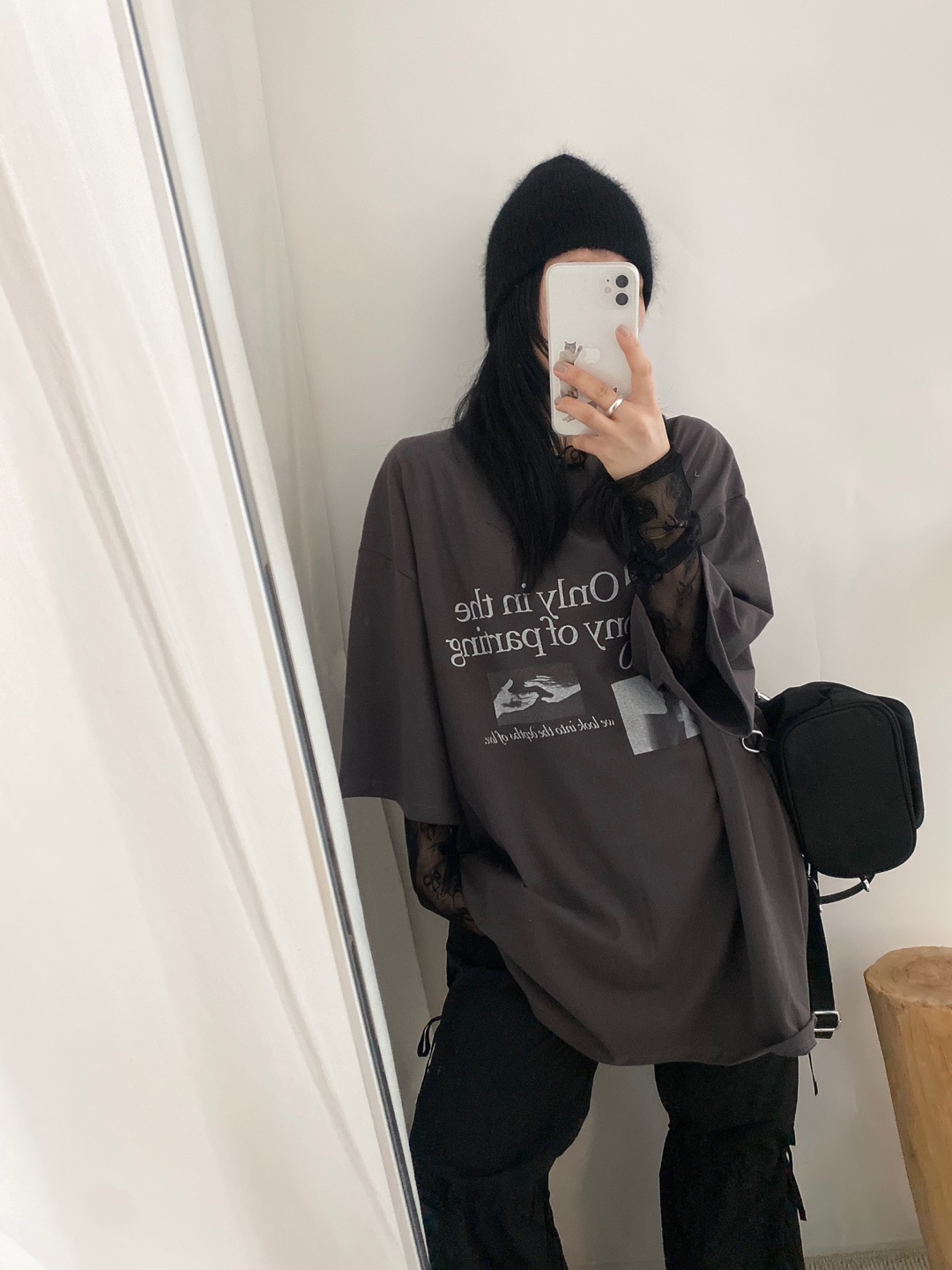 Tシャツ プリント オーバーサイズ ヴィンテージ L1696 MONO-MART tシャツ ヴィンテージ加工ツアーグラフィックデザイン