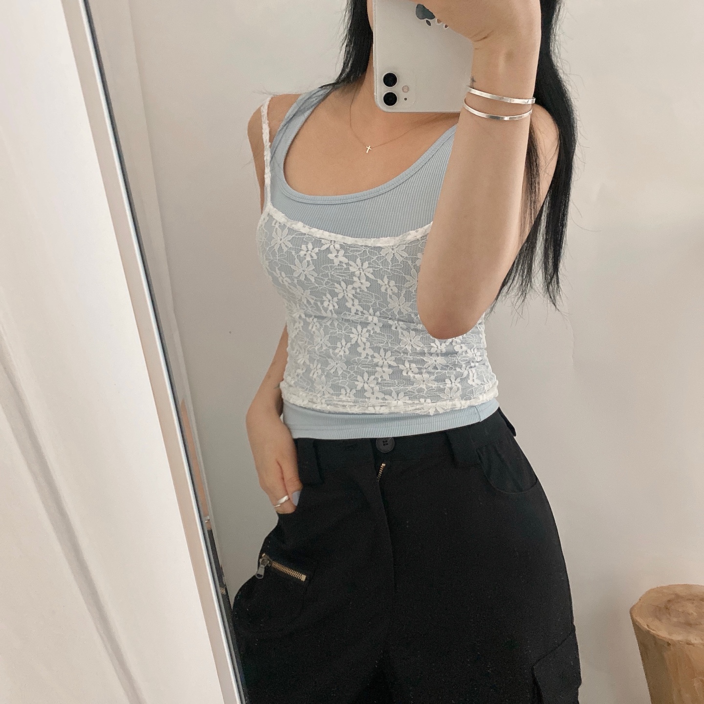 レイヤードレースキャミソール | ファッション通販サイト NUGU